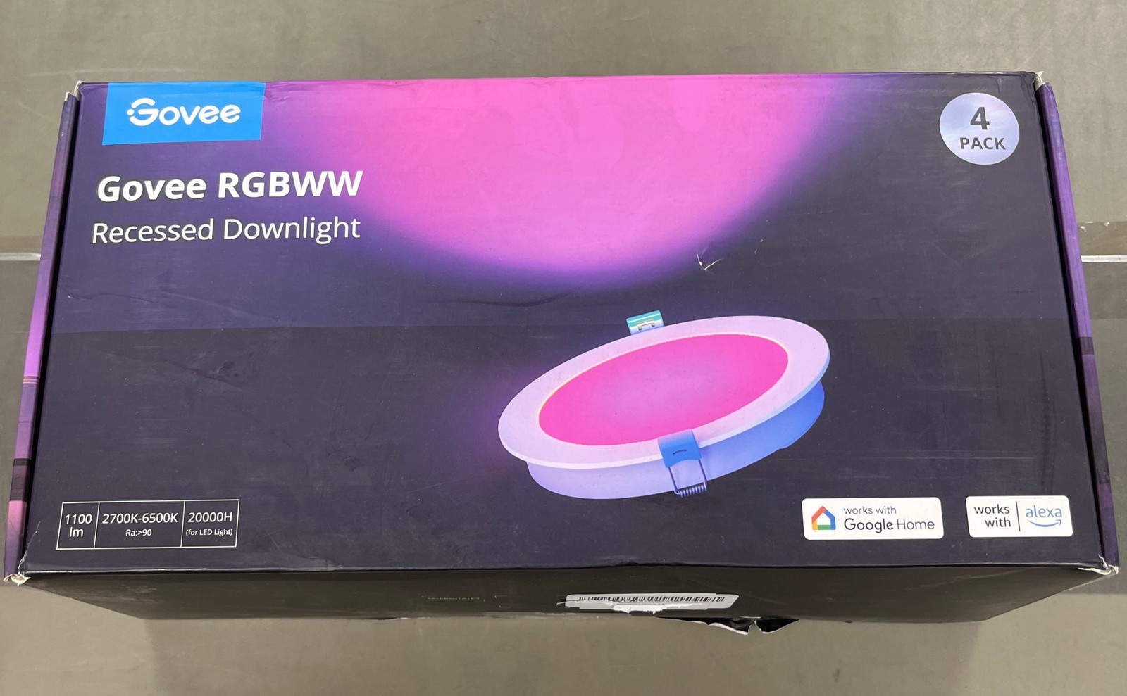 Govee Smart Recessed Lighting 6 Inch, Wi-Fi Bluetooth Direct Connect RGBWW LED 7 gallery