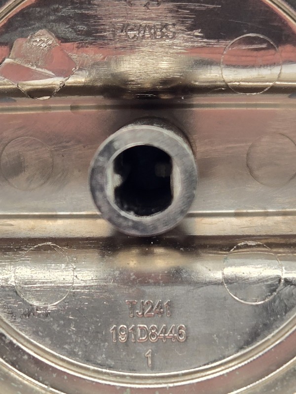 GE Range Oven Chrome Plastic Knob 191D8446 TJ241 OEM Replacement Part Genuine gallery