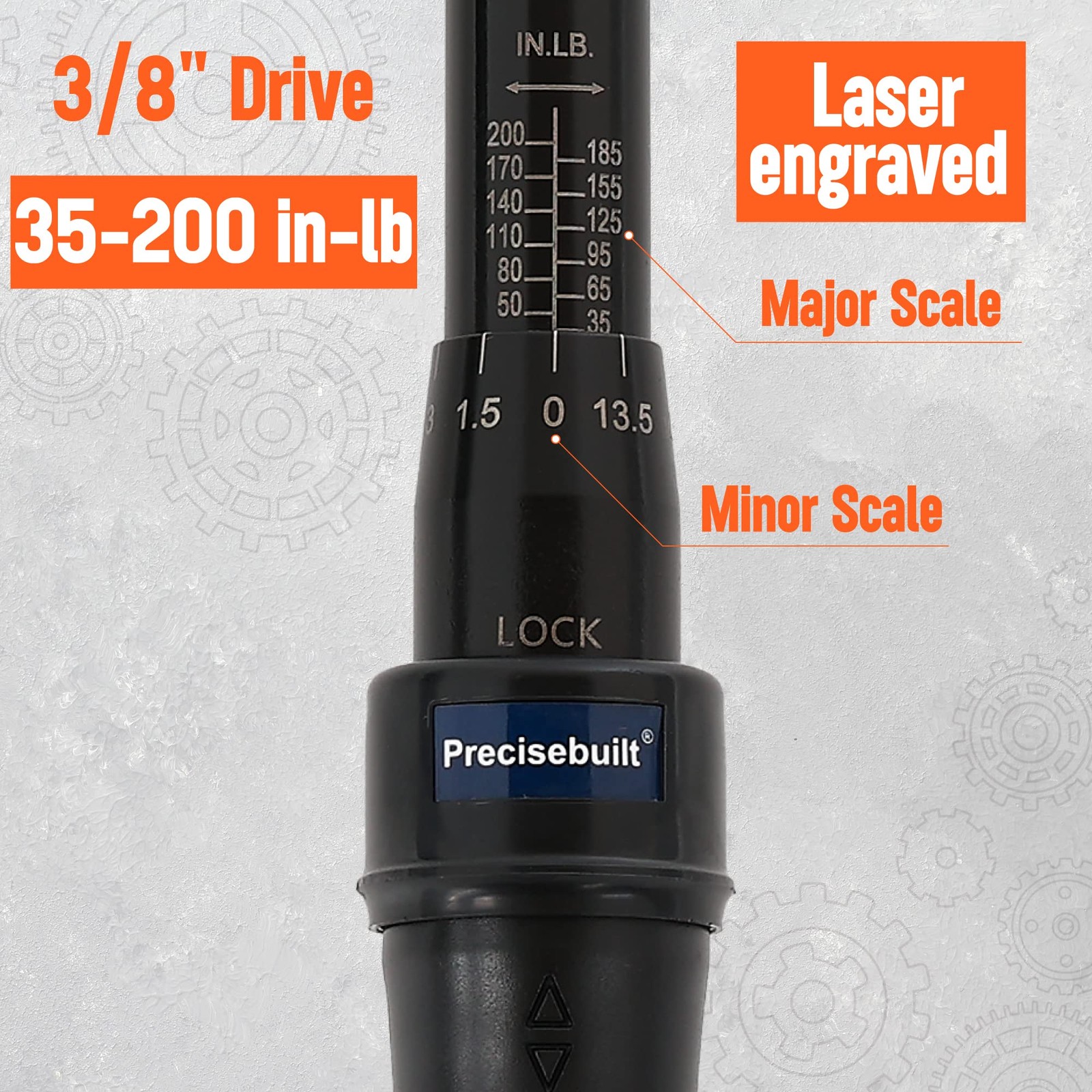 3/8" Drive 35-200 in-lb Click Tech Torque Wrench gallery