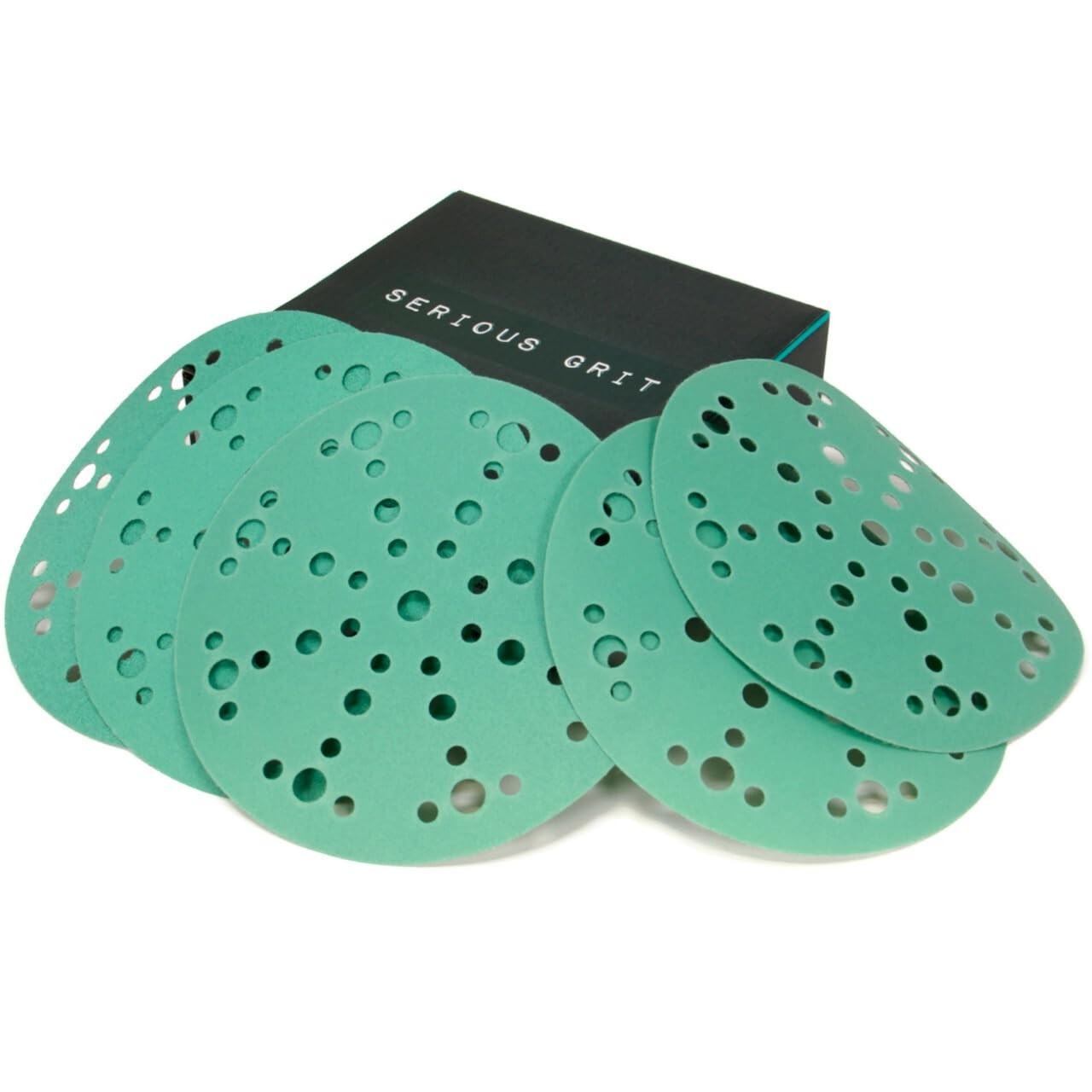 6-Inch Sanding Disc Assortment - 49 Holes, Grits 80, 120, 150, 180, 220 gallery