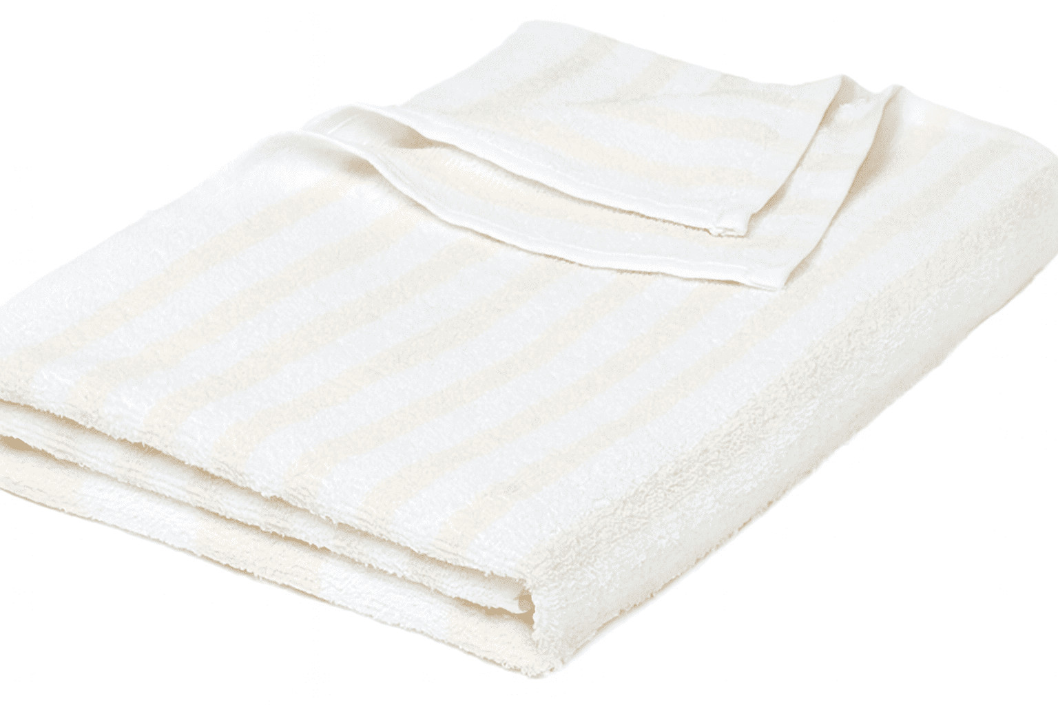 3 Piece - Beach Pool Spa Towels Striped Lemon and White 100% Cotton 30" x 60" gallery