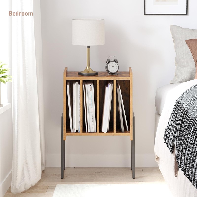 Record Player Stand Table with Vinyl Storage Shelf Nightstand gallery