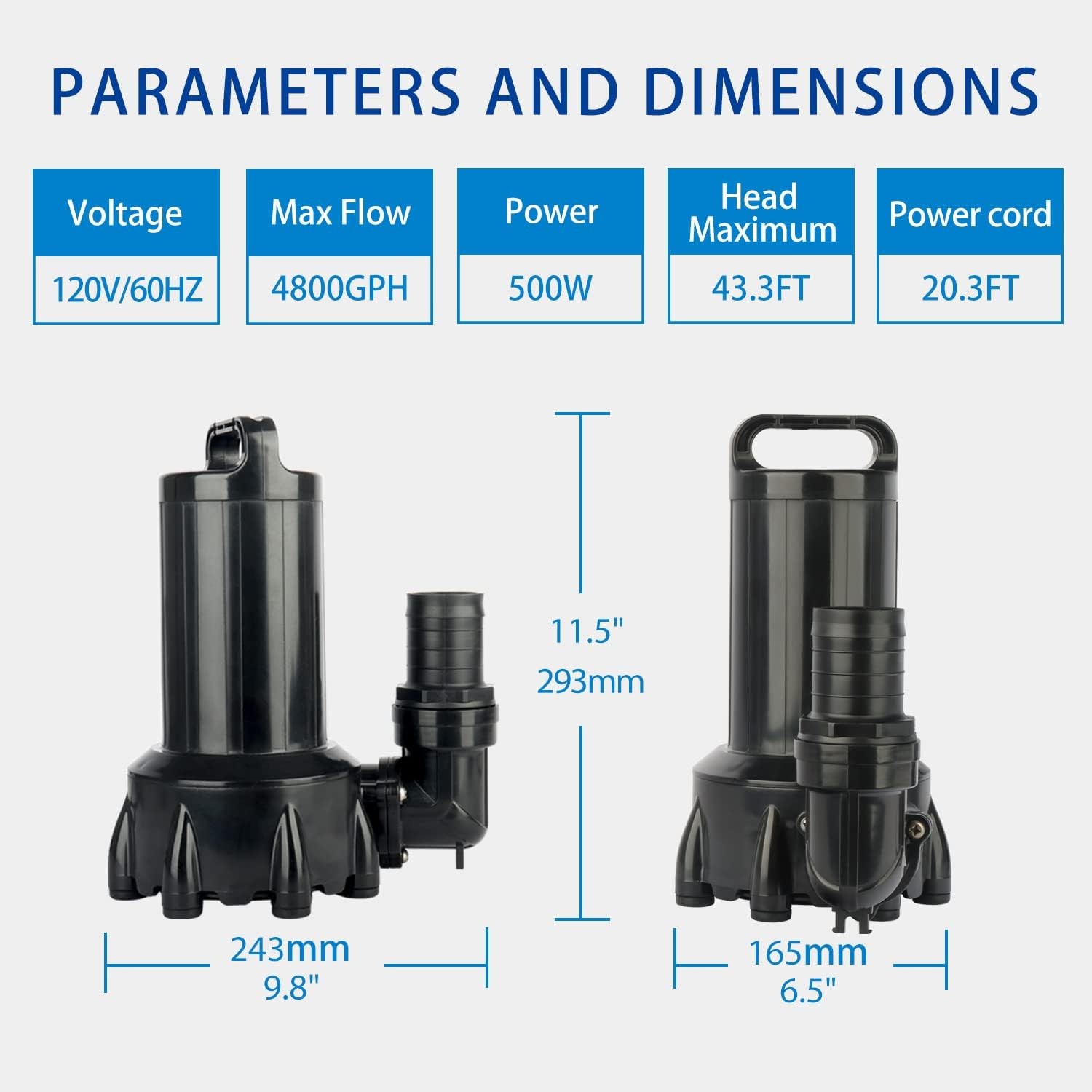 Submersible Pond Pump 5000GPH gallery