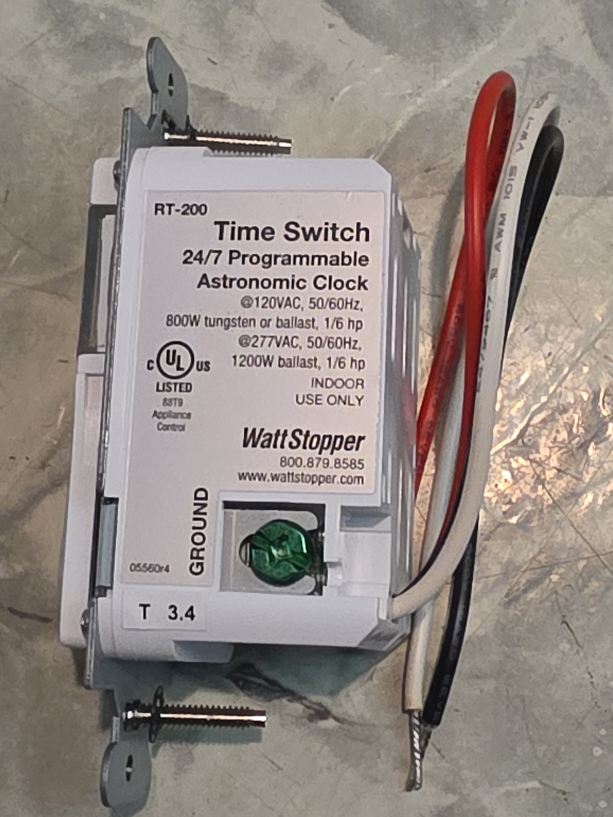 Legrand WattStopper Astronomical Time Switch (RT-200-W) 120VAC, 60 Hz Free Ship gallery