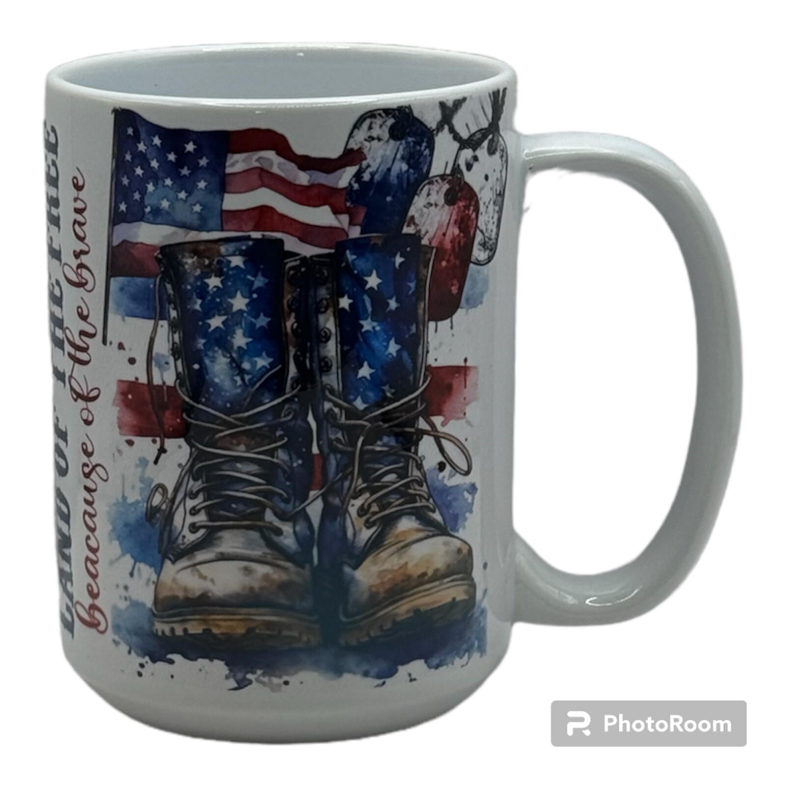 11oz or 15oz Ceramic Coffee-Tea Mug/Cup-4th of July-Freedom-USA Flag-Military gallery