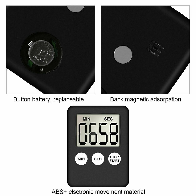 Large LCD Digital Kitchen Cooking Timer Count-Down Up Clock Loud Alarm Magnetic gallery