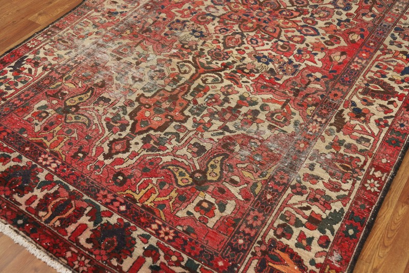 Vegetable Dye Wool Bakhtiari Living Room Area Rug Semi-Antique Handmade Rug 5x10 gallery