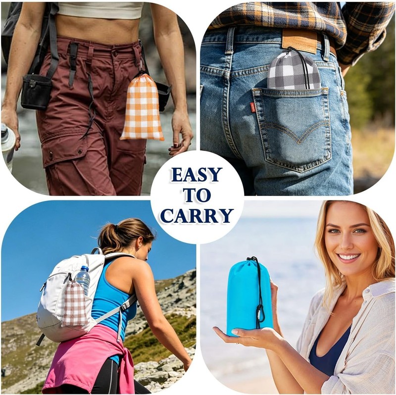 Extra Large Waterproof Picnic Blanket Foldable Camping Beach Mat Multi Colors gallery