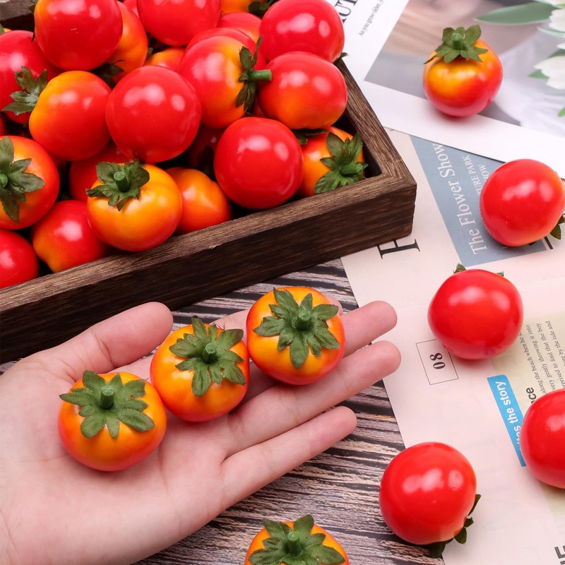 Gresorth 40pcs Mini Artificial Tomato Decoration Fake Fruit Home Party Christmas gallery