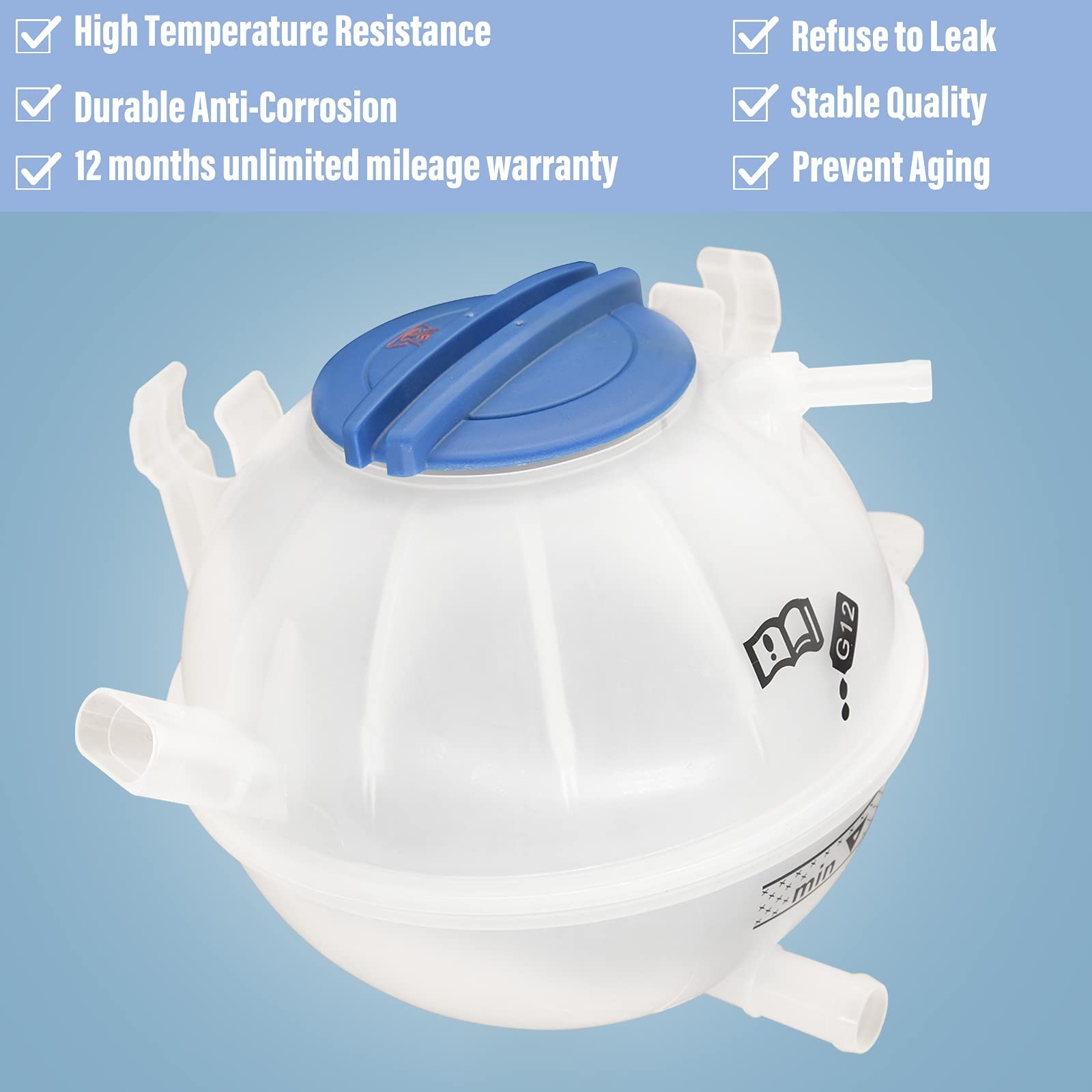 Radiator Coolant Overflow Reservoir Expansion Recovery Tank for VW Jetta Golf... gallery