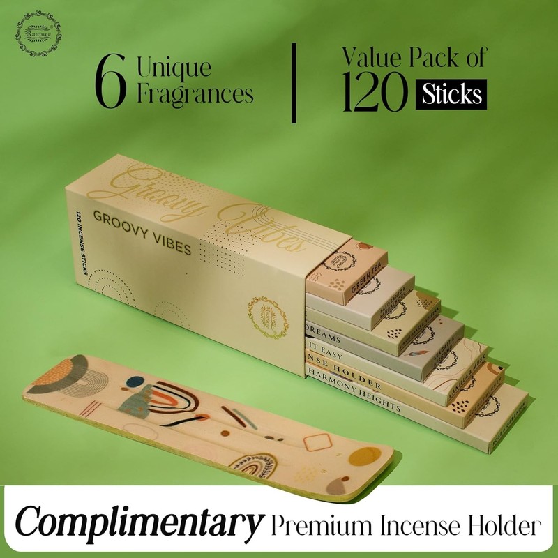 Luxury Aromatherapy Incense Stick Set - 120 Natural Sticks with Holder for Gifts gallery