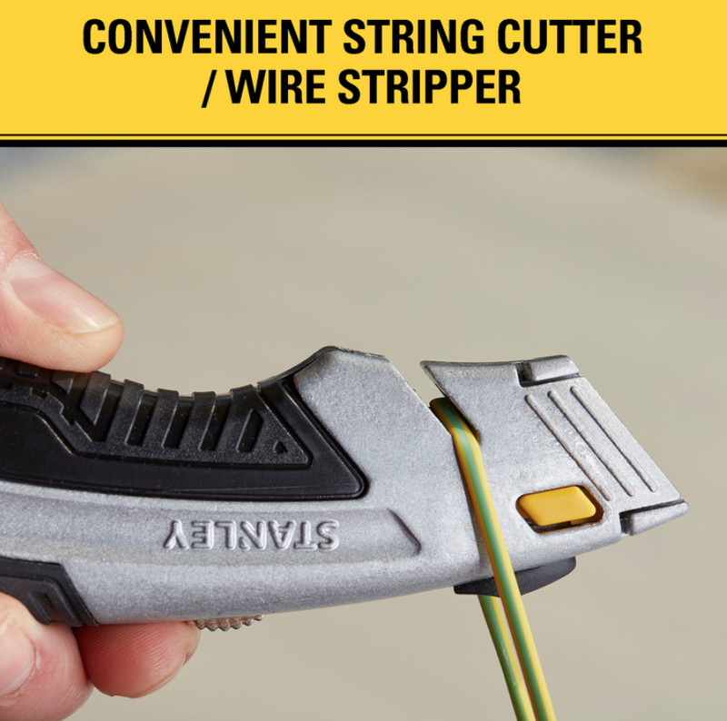 Stanley InstantChange 6-5/8 in. Retractable Utility Knife Black/Gray 1 pk gallery