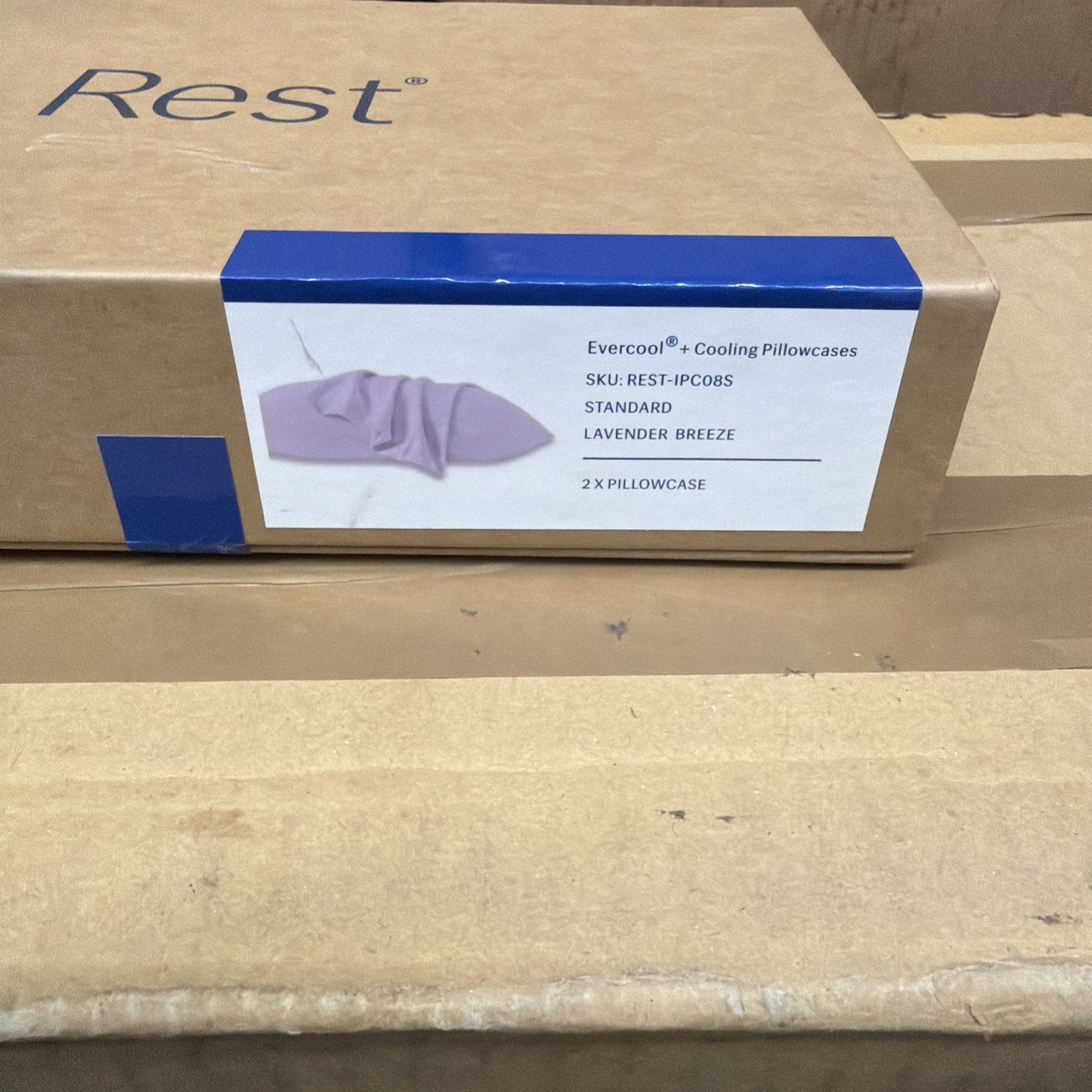 Rest Evercool Cooling Pillowcases Standard 19”X29” In Lavender Breeze gallery