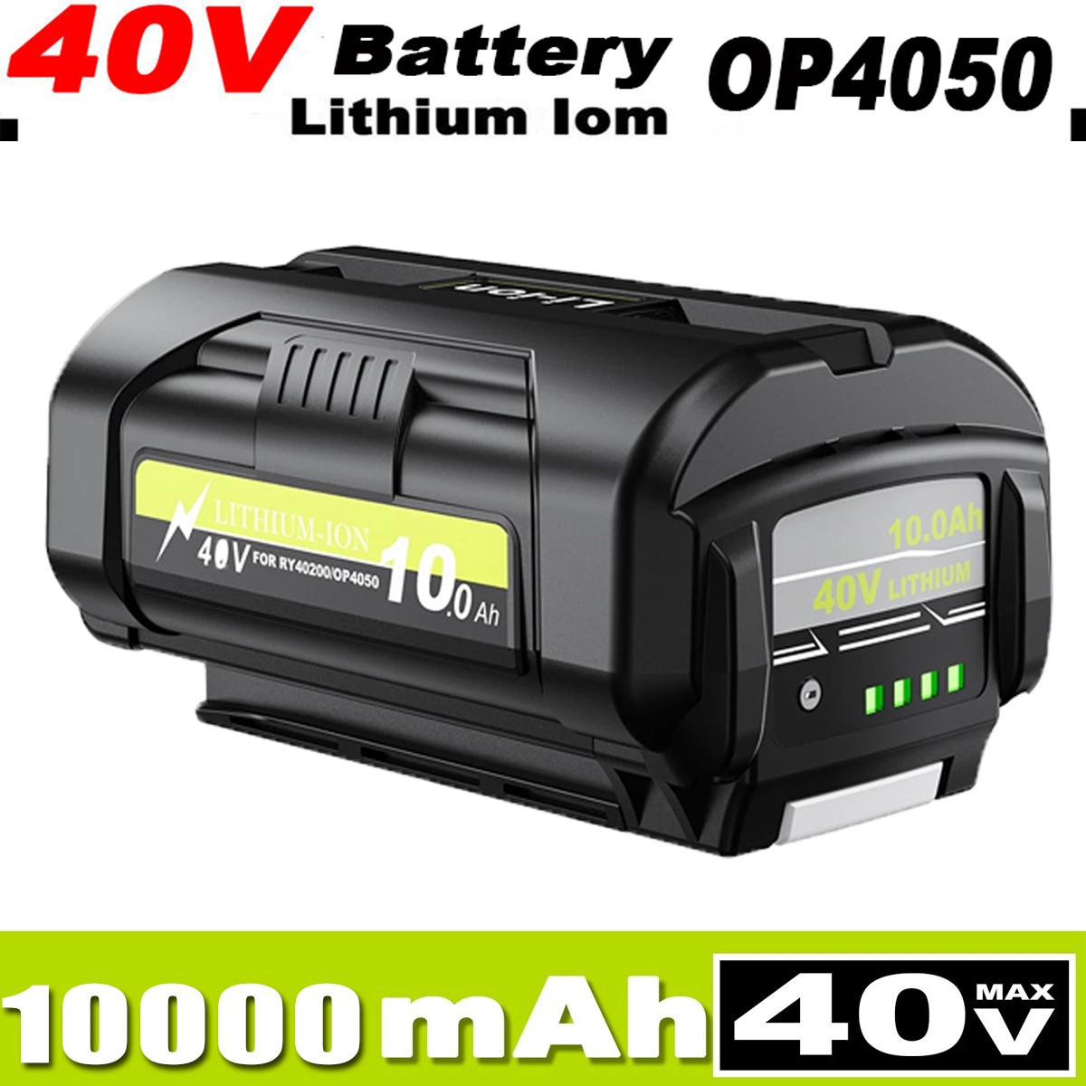 10.0Ah OP4050 Battery For Ryobi 40 Volt OP4050 Collection Cordless Power Tools gallery