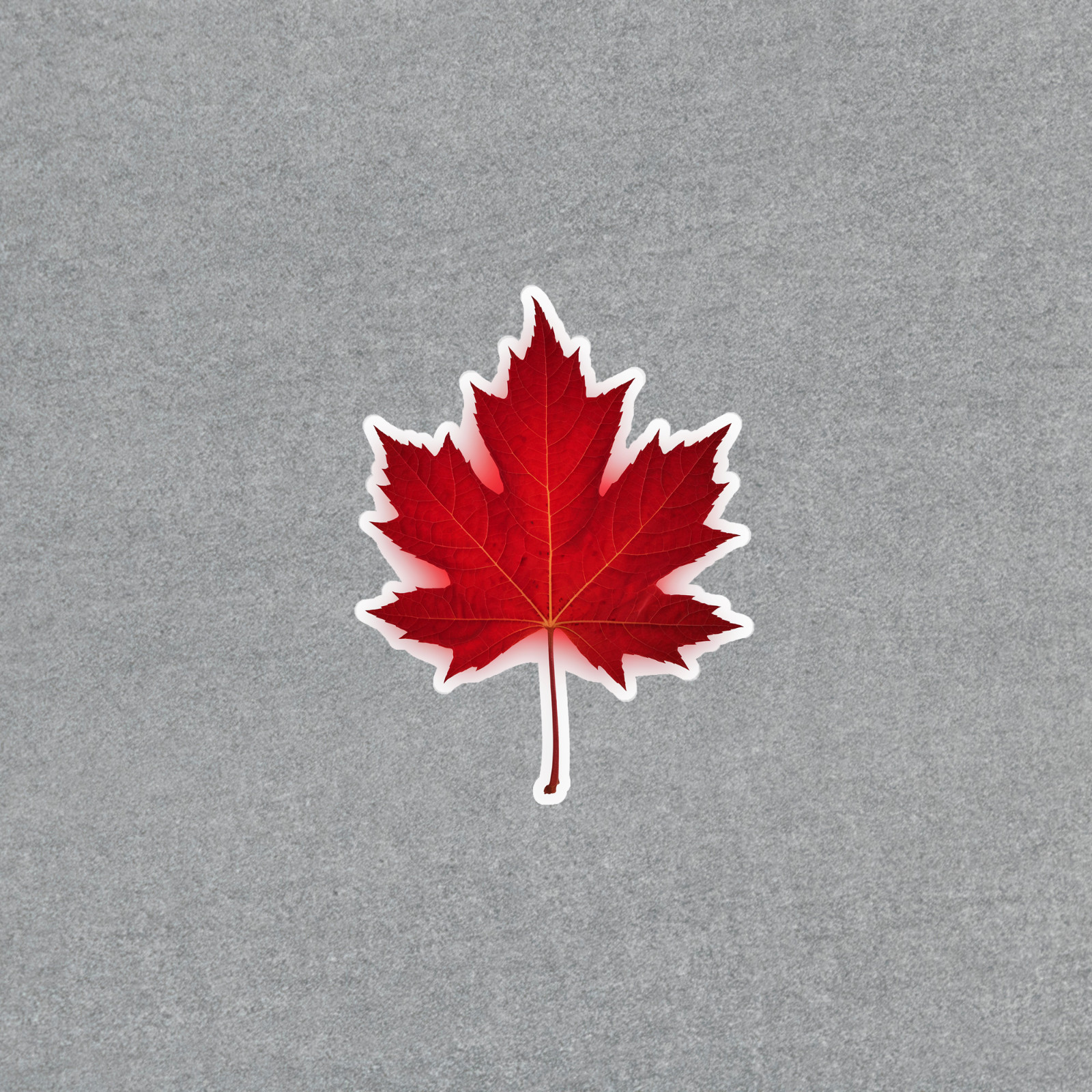 Vibrant Red Maple Leaf Sticker - Autumn Fall Decor - Seasonal Nature Art Decal # gallery