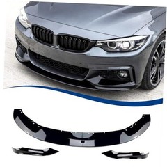 Front Bumper Lip Compatible with (2014-2020) 2014-2020 F32 F33 F36 Gloss Black