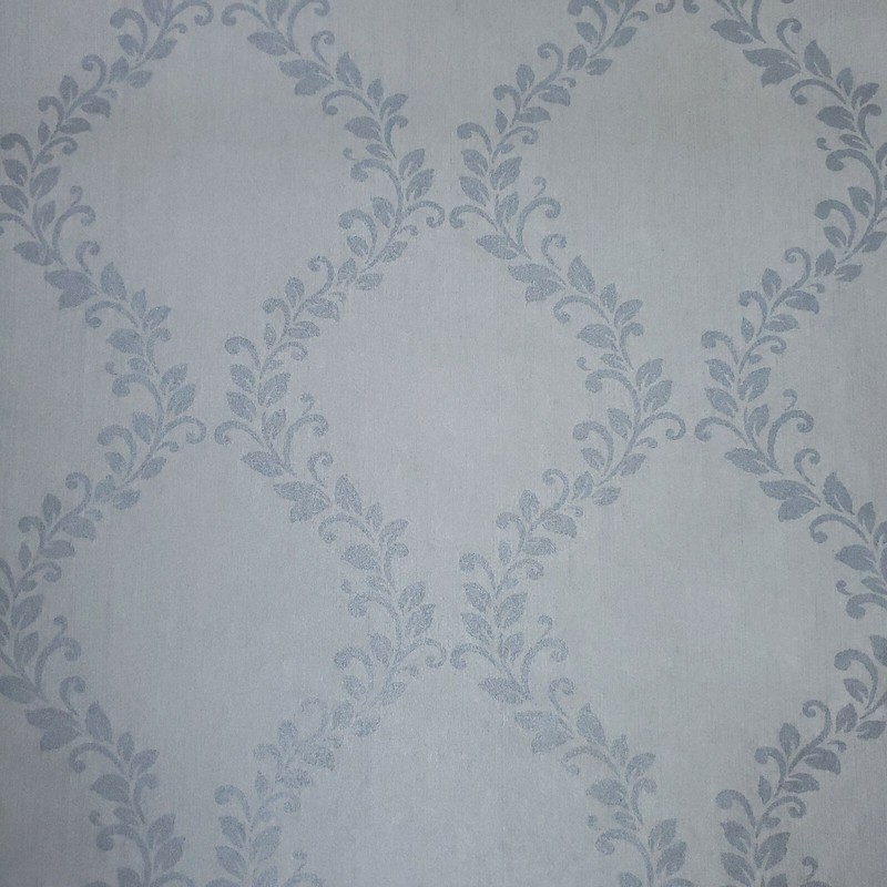 Glitter Embossed Victorian Wallpaper Gray Silver metallic Wave Vintage Damask 3D gallery