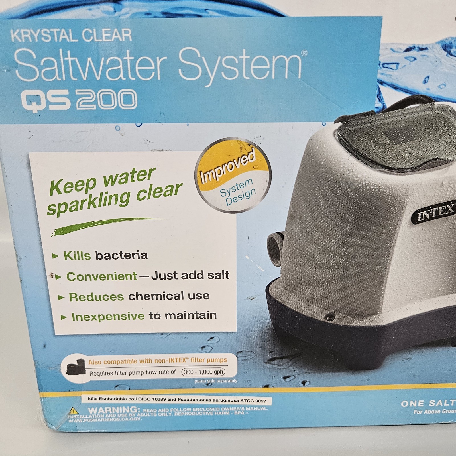 Intex QS200 Saltwater Chlorine System for Above Ground Pools up to 2200 Gal gallery