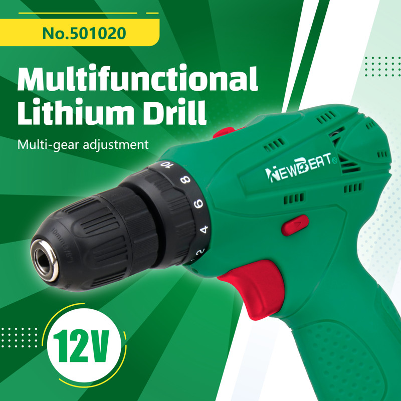Portable 12V Cordless Drill Driver Electric Screwdriver Handheld Tool Set gallery