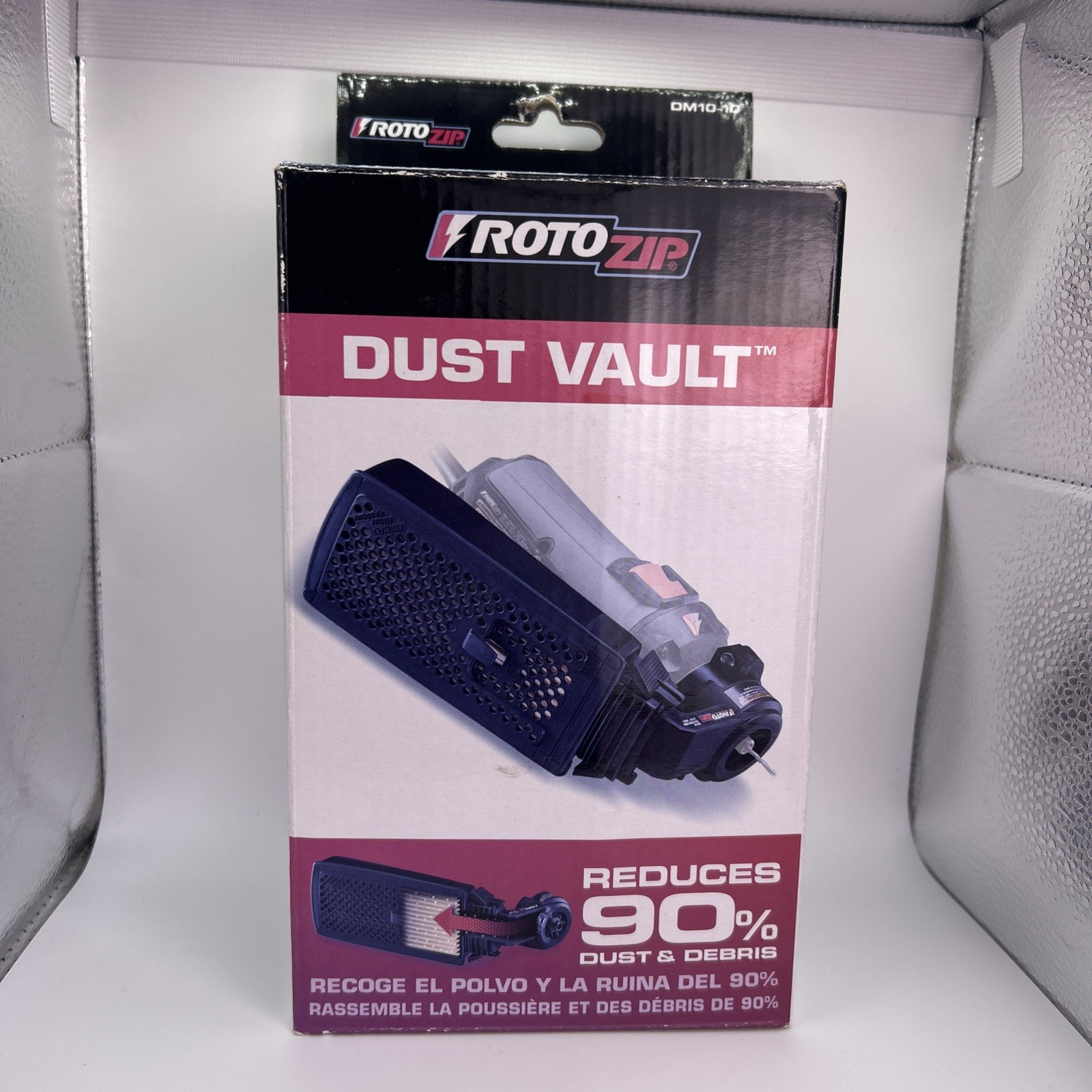 Rotozip Dust Vault DM10-10 Dust Catcher RotoSaw Reduce 90% Dust & Debris gallery
