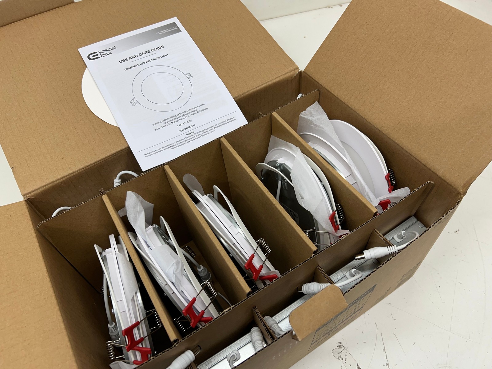 Commercial Electric Value Series 6 in LED Slim Canless - White - (10-Pack) 3000K gallery