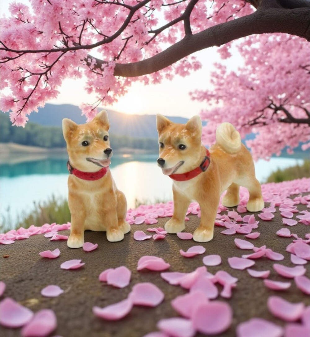Ceramic Shiba Inu Salt And Pepper Shakers, The Doge, Home Décor, Gift for Her, G gallery