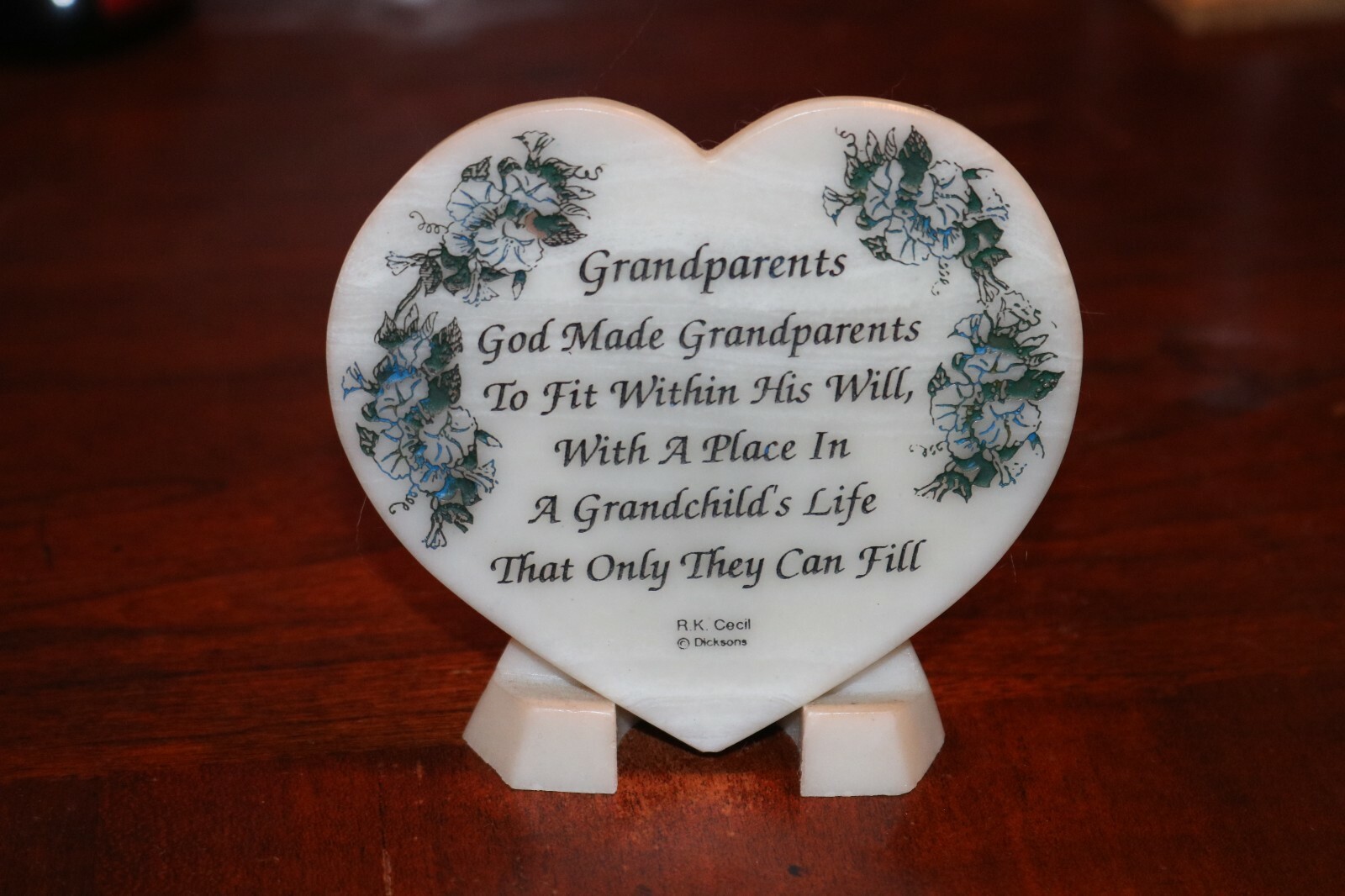 Grandparents plaque/coaster Heart shaped with poem (Dicksons) gallery