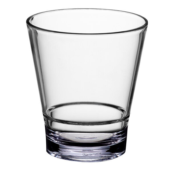 Choice SAN Plastic Double Rocks Old Fashioned Glass -24/Case (select size below) gallery