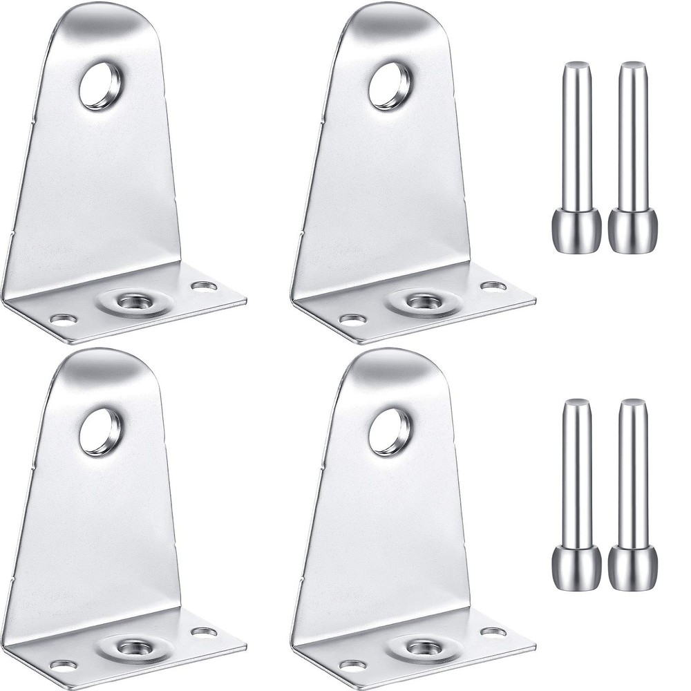 4 Pcs Metal Blind Hold Down Brackets Bottom Rail Holder Replacements