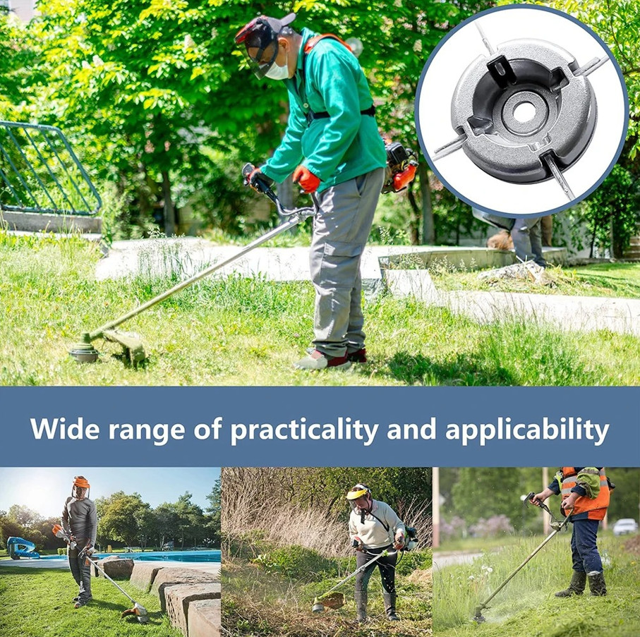 1set Universal Aluminum Alloy Lawn Mower Head Weed Trimmer Kit With 4pcs Line gallery