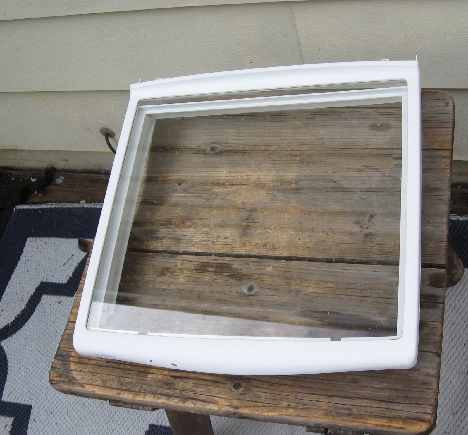 Amana Maytag Glass Shelf w/ Crisper Frame Drawer Glides 12457406 67002900 gallery