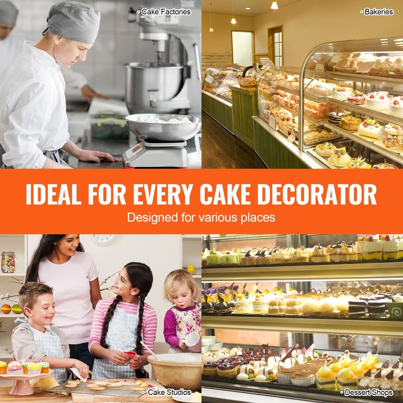 4-12" Cake Cream Decorating Machine Cake Spreading Frosting Smearing Machine gallery