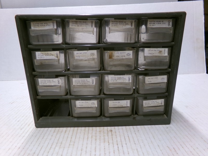 16 Drawer Storage Cabinet Bin Organizer Hardware gallery