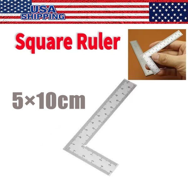 Right Angle Ruler Stainless Steel L Square Ruler Small Measuring Layout Tool gallery