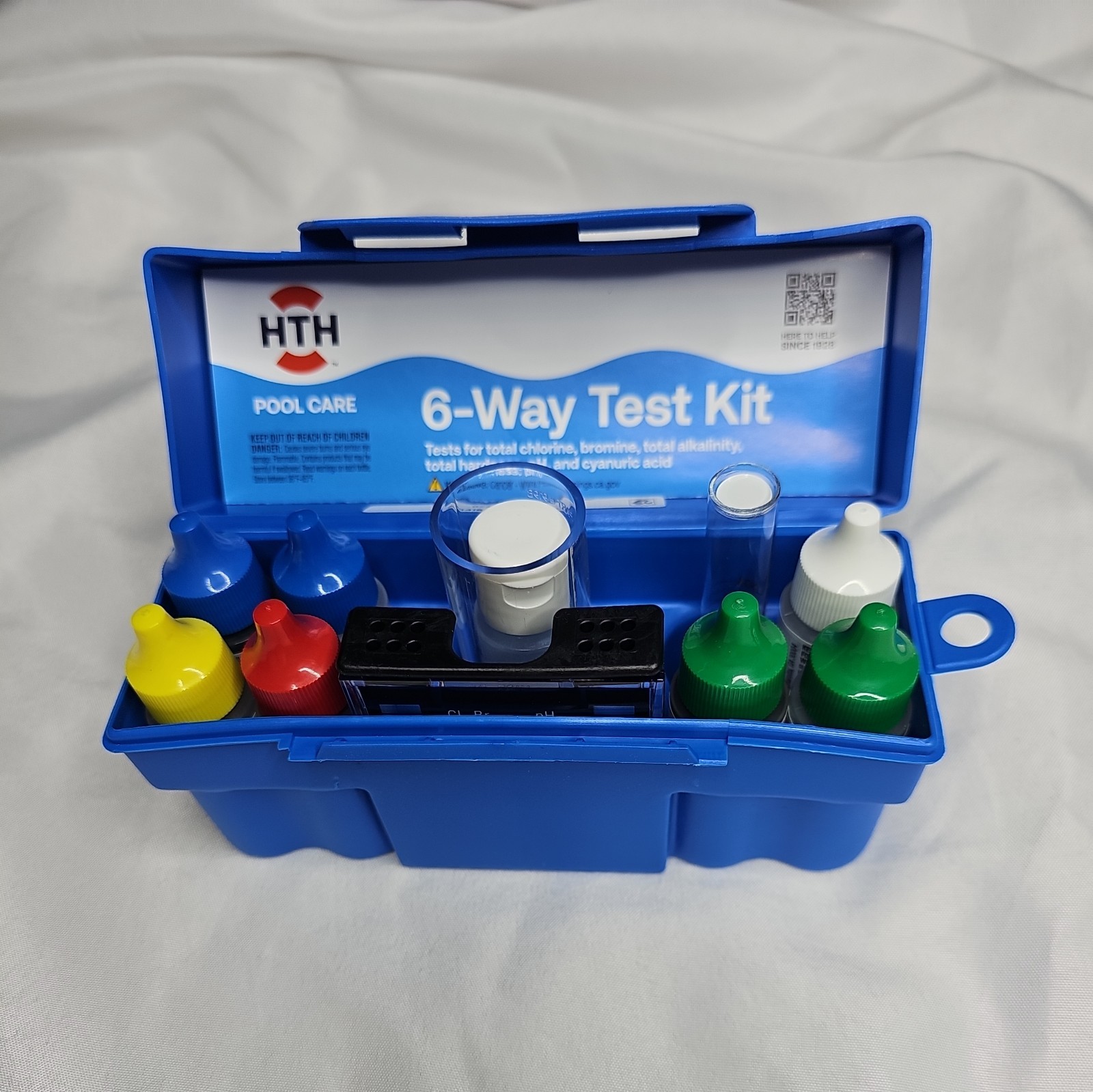 HTH Pool Care 6-Way Test Kit for Swimming Pools 100 Tests New In Box gallery