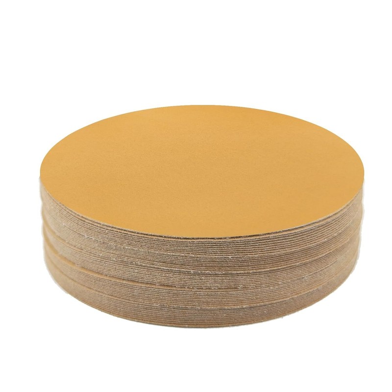 SATC 50PCS 5"(125mm) 0-Hole Hook&Loop Aluminum Oxide Sanding Disc P240 for Metal gallery