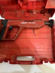 HILTI DX E72 Powder-Actuated Tool w/ Red Carrying Case, Red/Black