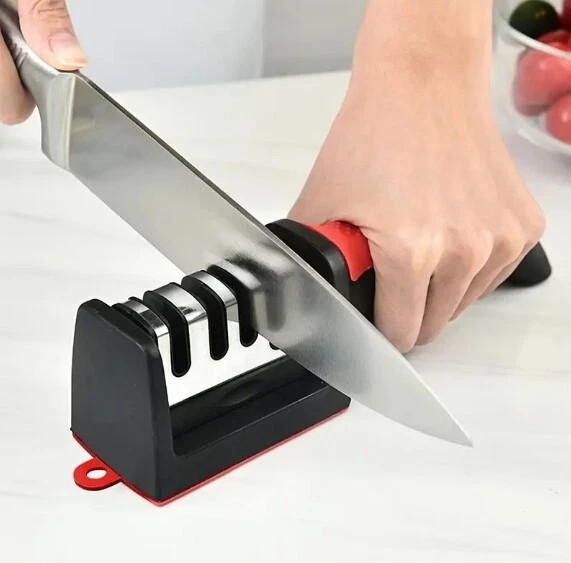 Knife Sharpener Professional Ceramic Tungsten Kitchen Sharpening System 4 Stage gallery