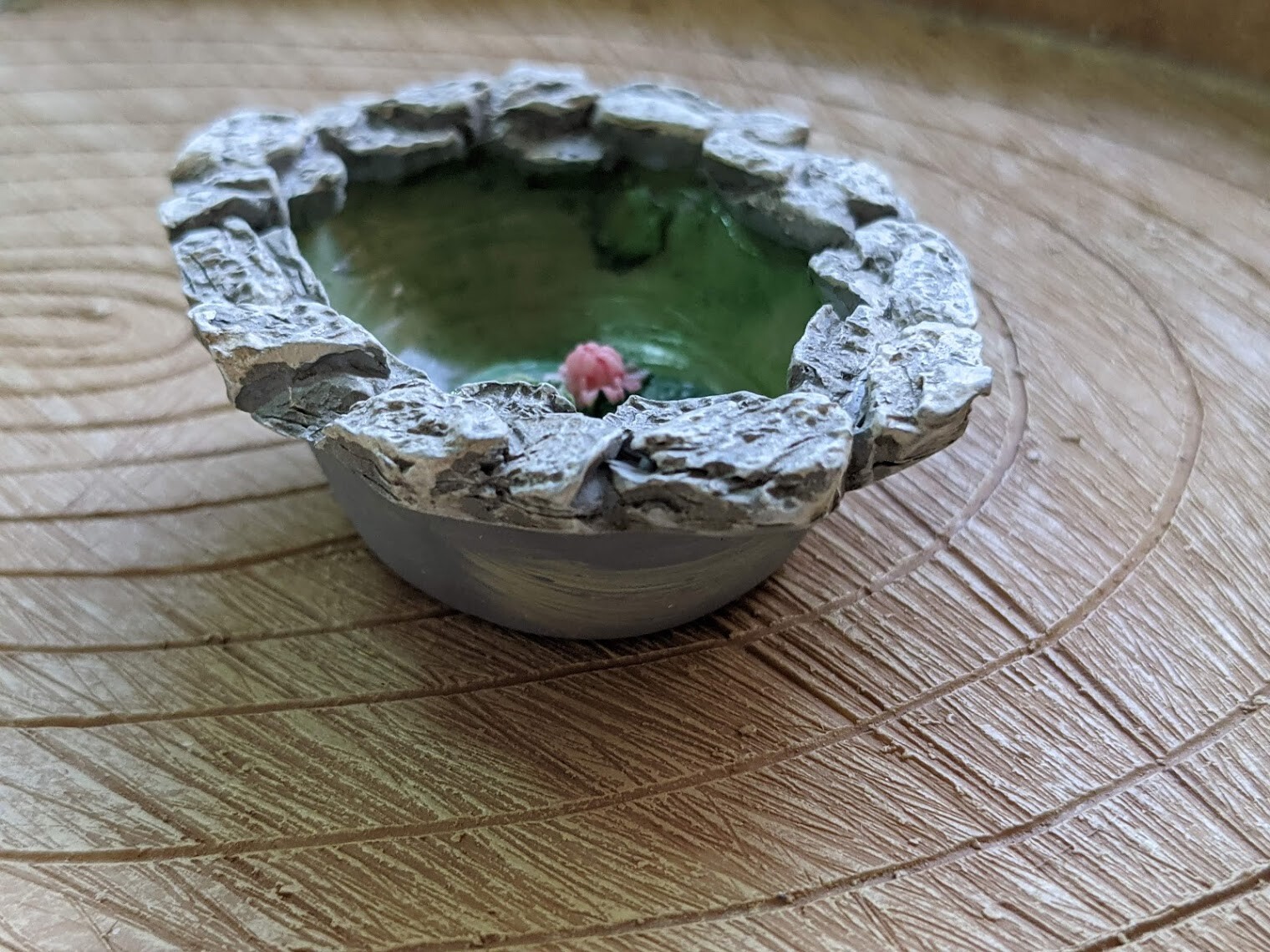 Miniature Fairy Garden Micro Mini Frog Pond GO 17875 by Fiddlehead gallery