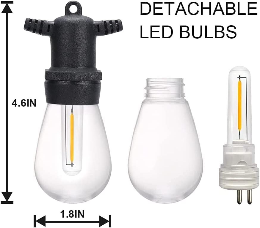 S14 Replacement LED Bulb 1.5W 6 Pack Replacement String Light Bulbs Waterproof gallery