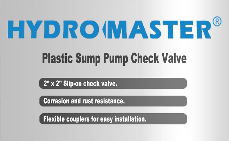 Plastic Sump Pump High Quality Check Valve with Stainless Steel Clamps 2 inch gallery