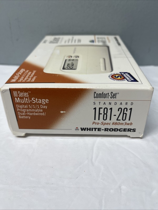 White-Rogers 1F81-261 Programmable Thermostat Multi-Stage Digital Control Opn Bx gallery