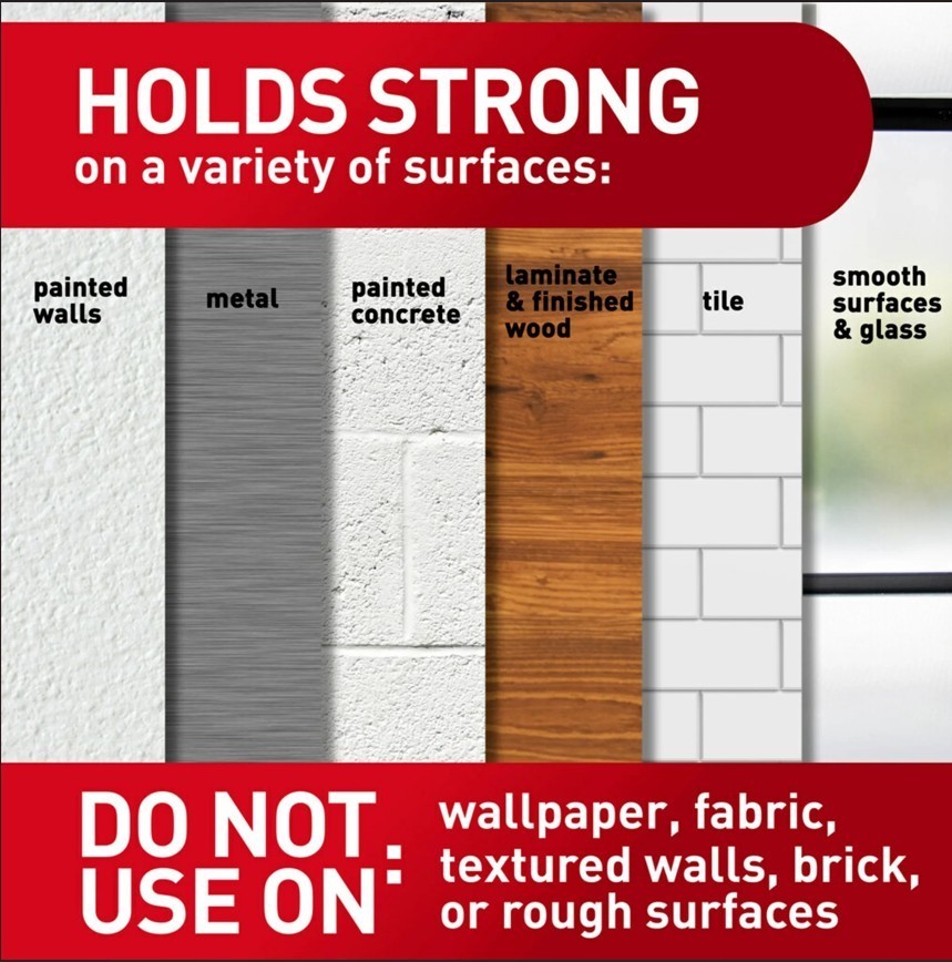 Command Damage-Free Adhesive Strips – Double Pack (8 Small, 4 Medium, 4 Large pe gallery