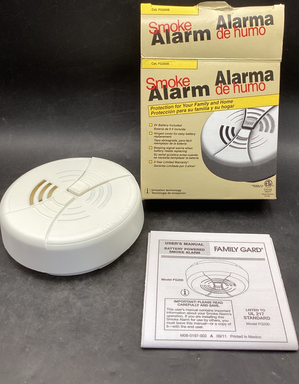 Intertek Smoke Alarm FG200B New In Box Battery Only New gallery