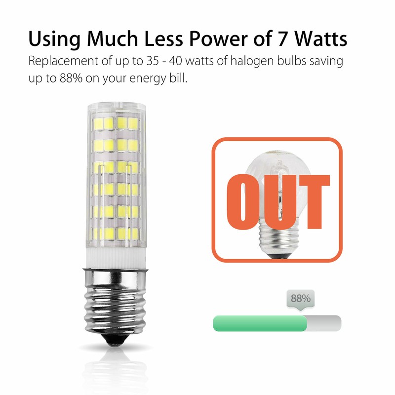 5PCS E17 LED Bulb Microwave Oven Light Dimmable 7W 6000K Super Bright Lamp Bulbs gallery