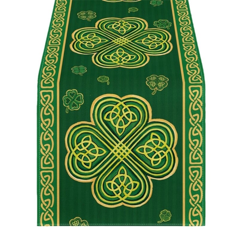 High Quality Fabric Table Runner For Irish Themed Parties gallery