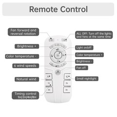 Flush Mount Ceiling Fan Remote Control RC for KBS 18K005 Sofucor 18K005