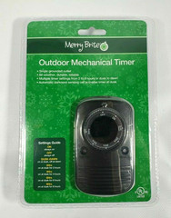 2 X Merry Brite Outdoor Mechanical Timers, 2-8 hours or Dusk-Dawn, Single Outlet