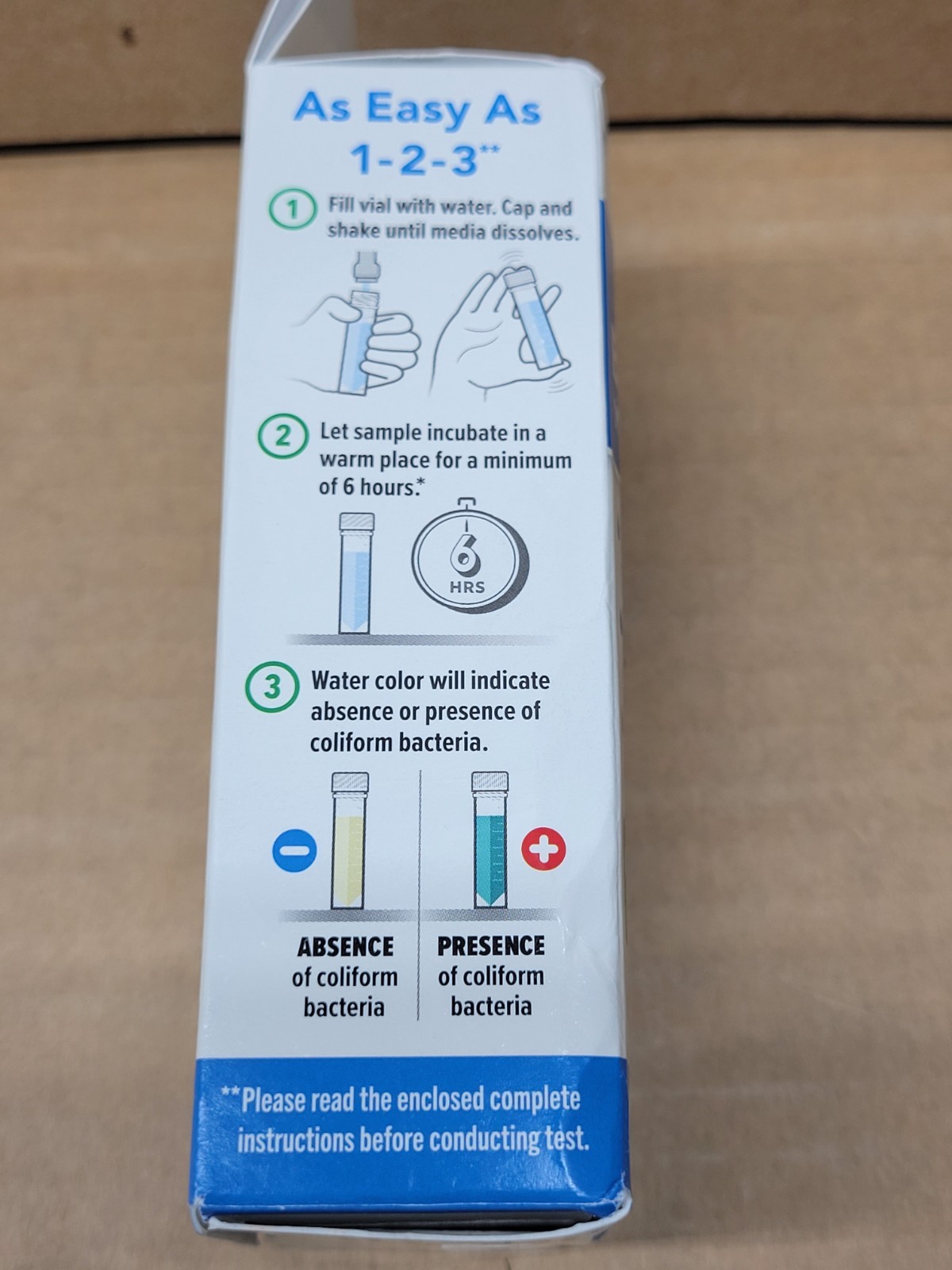 NEW Safe Home DIY Bacteria in Water Test Kit Results as Fast as 6 Hours gallery