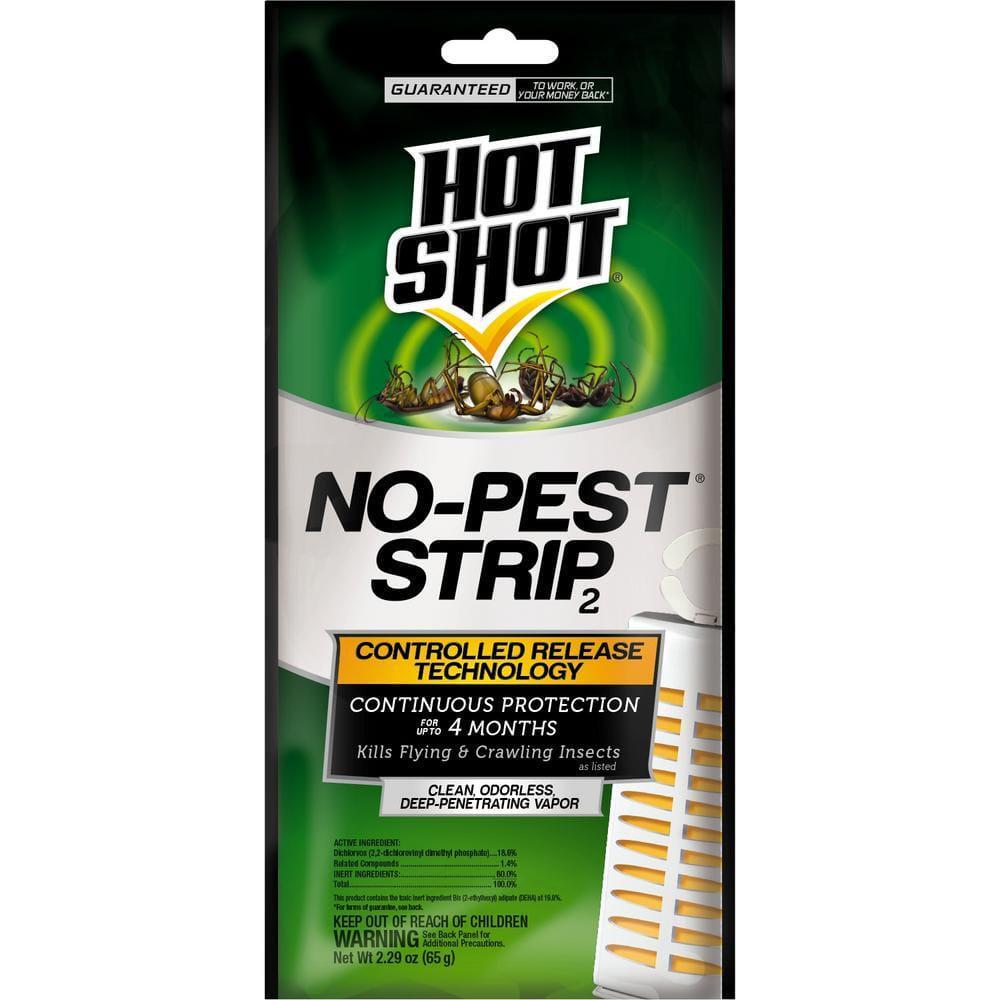 Hot Shot No-Pest Strip Flying and Crawling Insect Killer 2.29 oz Indoor White gallery